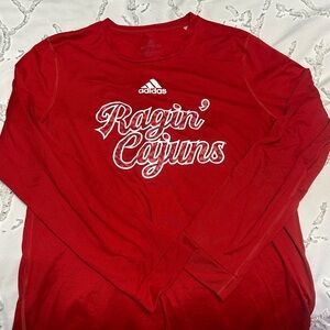 Red ragin cajun long sleeve